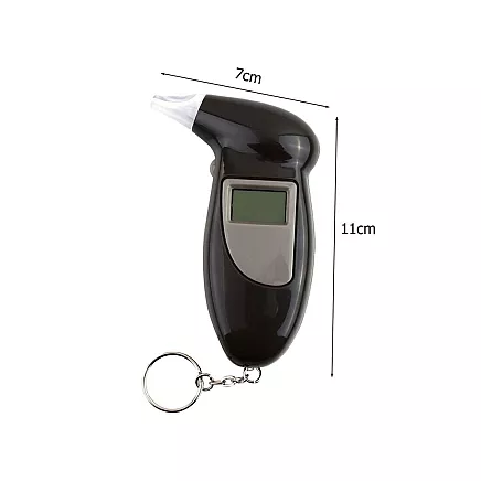 Breathalyser with replaceable mouthpieces 5 tips lcd