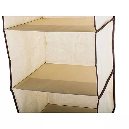 Wardrobe organiser hanging shelf with 3 shelves 60cm