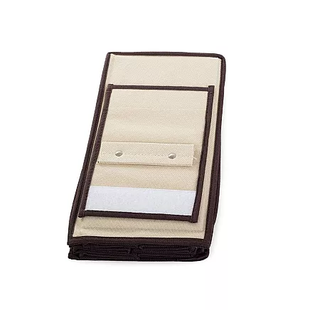 Piekaramais skapja organizators ar 10 plauktiem, 120 cm, bēšs