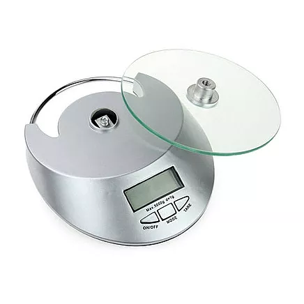 Electronic glass kitchen waiter 5kg / 1g clock