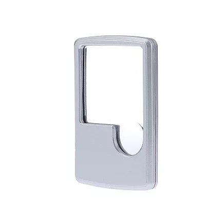 Kabatas lupa ar LED apgaismojumu 3x 6x, sudraba