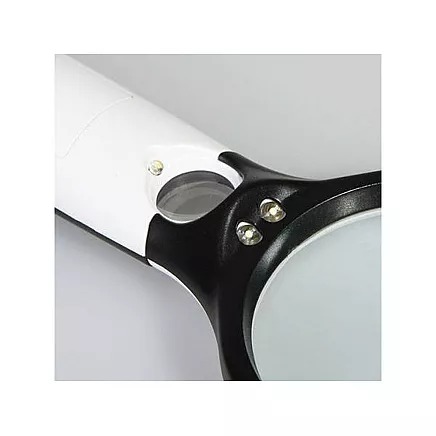 Ручная ювелирная лупа со светодиодом 45x22 мм, 3x75 мм