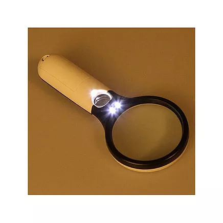 Ручная ювелирная лупа со светодиодом 45x22 мм, 3x75 мм