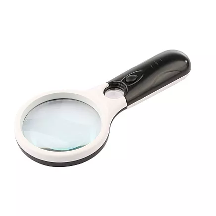 Ручная ювелирная лупа со светодиодом 45x22 мм, 3x75 мм