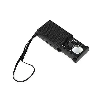 Pocket magnifier jubil. Uv extended led 30x 60x