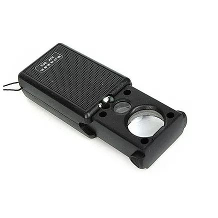 Pocket magnifier jubil. Uv extended led 30x 60x