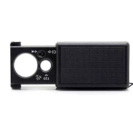 Pocket magnifier jubil. Uv extended led 30x 60x