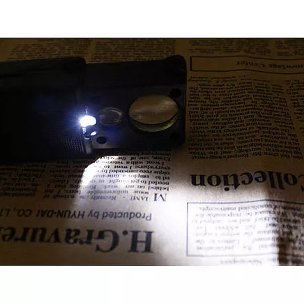 Pocket magnifier jubil. Uv extended led 30x 60x