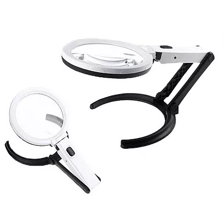 Loupe magnifying glass illuminated 1.8x 138mm