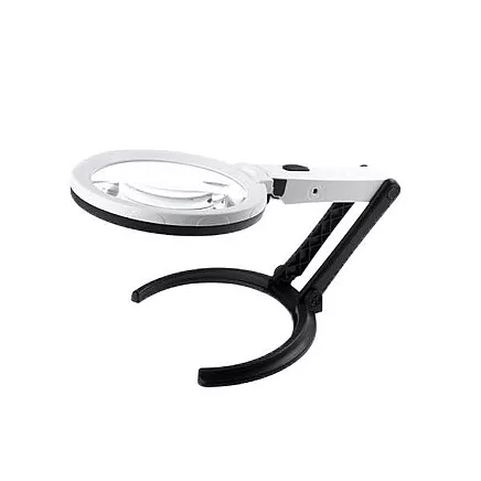 Loupe magnifying glass illuminated 1.8x 138mm