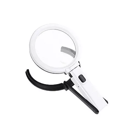 Loupe magnifying glass illuminated 1.8x 138mm