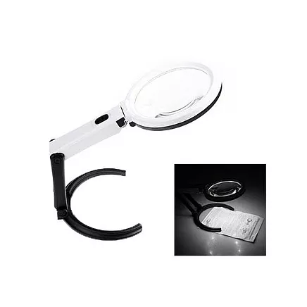 Loupe magnifying glass illuminated 1.8x 138mm