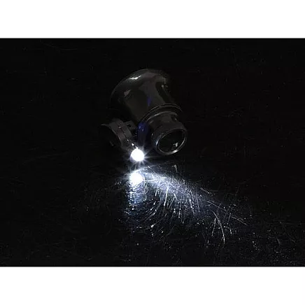Juveliera acu lupa 20x ar regulējamu LED apgaismojumu