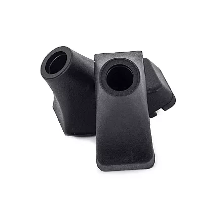 Палка для скандинавской ходьбы с резиновыми наконечниками, черная