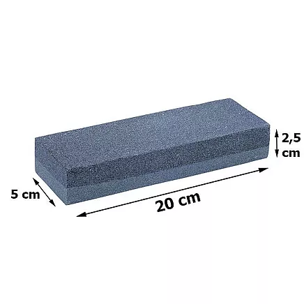 Double-sided whetstone sharpening scythe blades