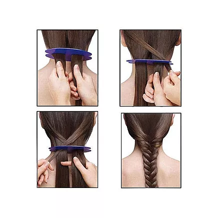 Hair pin braiding tool hair braid