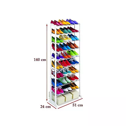 Metal shoe rack 30 pairs cabinet shoe rack