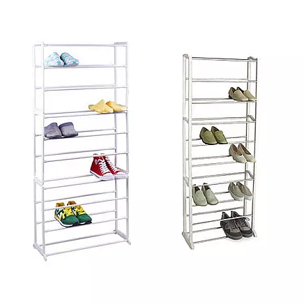 Metal shoe rack 30 pairs cabinet shoe rack