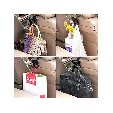 Car seat bag holder