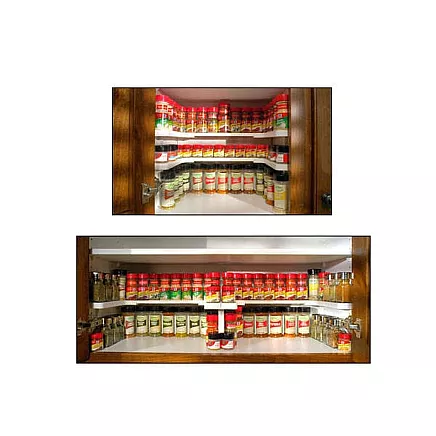 Bin organiser kitchen cupboard shelf