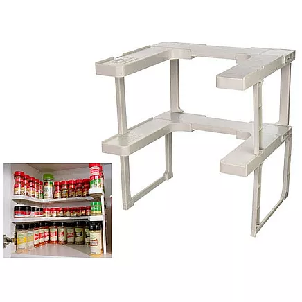 Bin organiser kitchen cupboard shelf