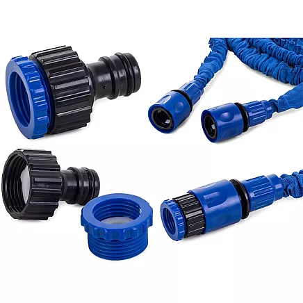 Dārza šļūtene ar smidzināšanas pistoli, 15m-45m