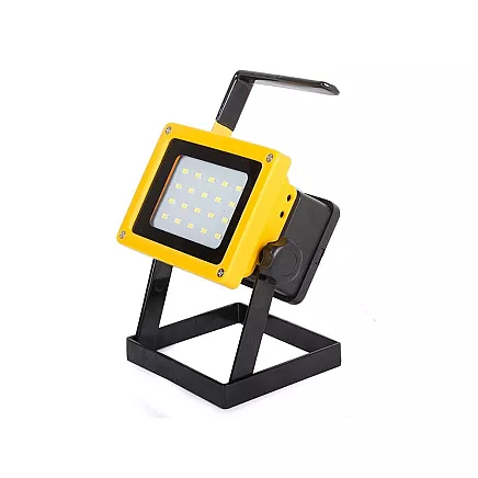 Portatīvais LED prožektors 100W ar akumulatoru, 20 SMD