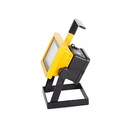 Portatīvais LED prožektors 100W ar akumulatoru, 20 SMD