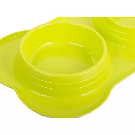 Divkāršā suņu/kaķu barības bļoda 2x400ml