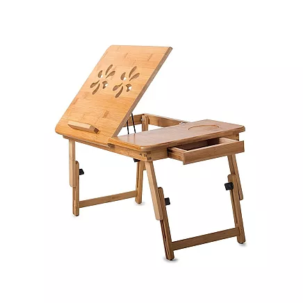 Laptop table bamboo laptop bed tray