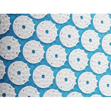 Akupresūras akupunktūras paklājs masāžas adatu paklājiņš 65x40cm, Kuzņecova aplikators, zils