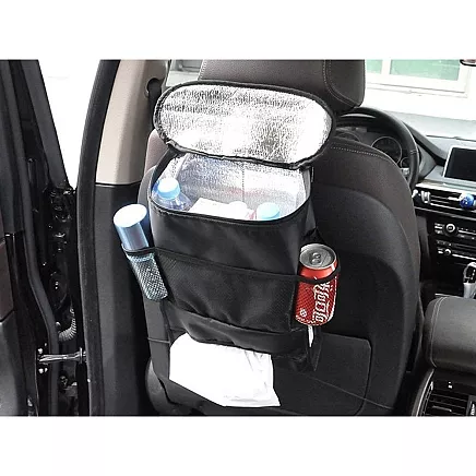 Automašīnas sēdekļa organizators ar termo somu