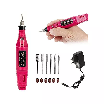 Manikīra un pedikīra aparāts, nagu frēze, pārnēsājama