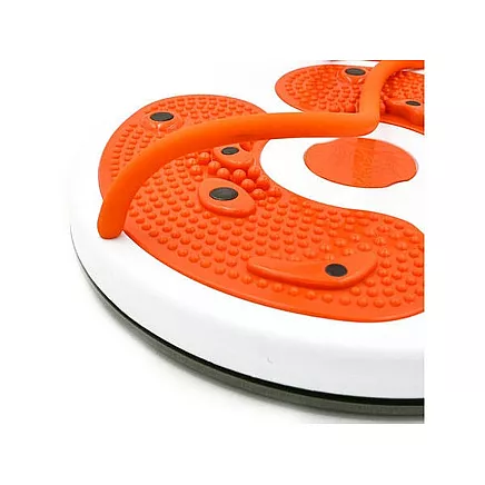 Swivel twister for exercise with cables foot massager