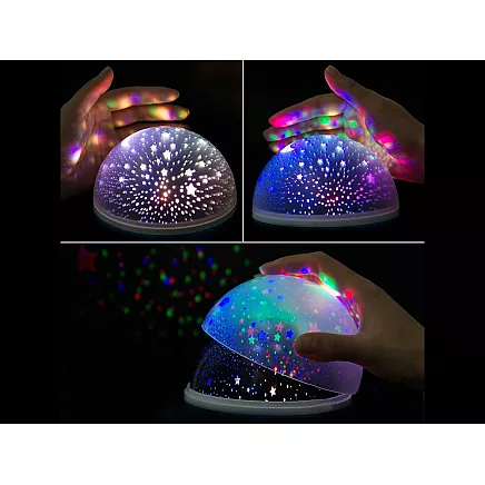2in1 rotating starry night light