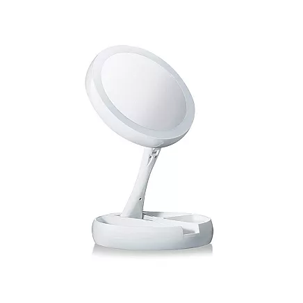 Illuminated 22 led 2 x 3 x usb cosmetic mirror