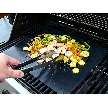 Atkārtoti lietojams teflona paklājs BBQ grilam un cepeškrāsnīm, 2 gab.