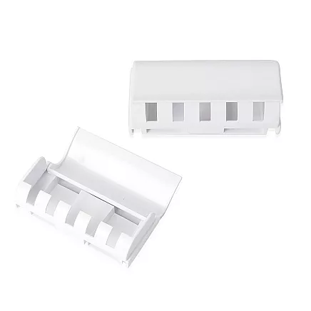 Automātiskais zobu pastas dozators ar birstu turētāju, balts