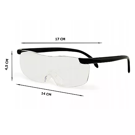 Magnifying glasses vision 160% zoom