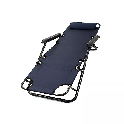 Garden beach lounger folding cushion gravity reinforced soft