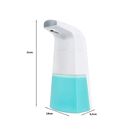 Liquid foam automatic soap dispenser