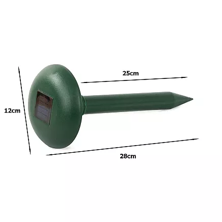 Solar mole pest deterrent