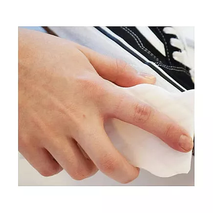 Magic sponge for cleaning stains removes dirt