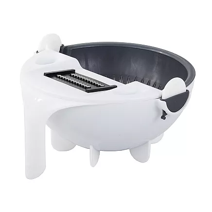 Dārzeņu un augļu griezējs–rīve ar caurduri un mizotāju