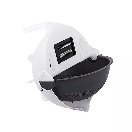 Dārzeņu un augļu griezējs–rīve ar caurduri un mizotāju