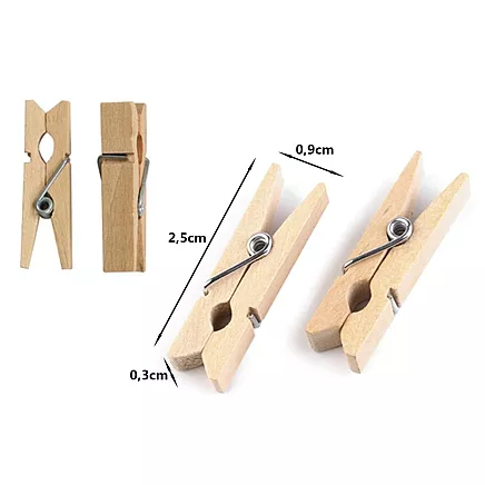 Mini cutting clamps 2.5 cm 100 pieces