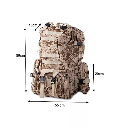 Tactical survival military backpack 48.5l