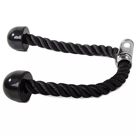 Rope handle for atlas lift for triceps