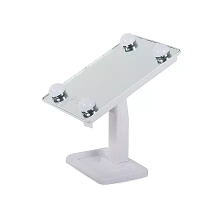 Makeup Kosmētisks Spogulis ar LED Apgaismojumu un 180° Rotāciju, Melns