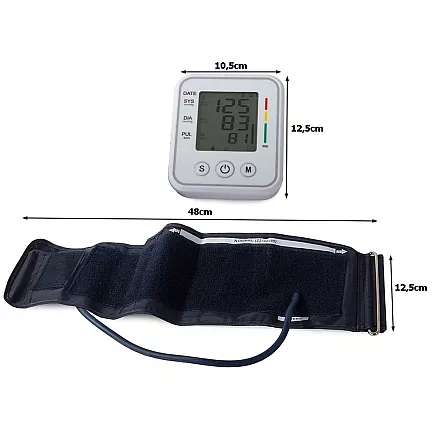 Elektroniskais augšdelma asinsspiediena mērītājs ar LCD ekrānu